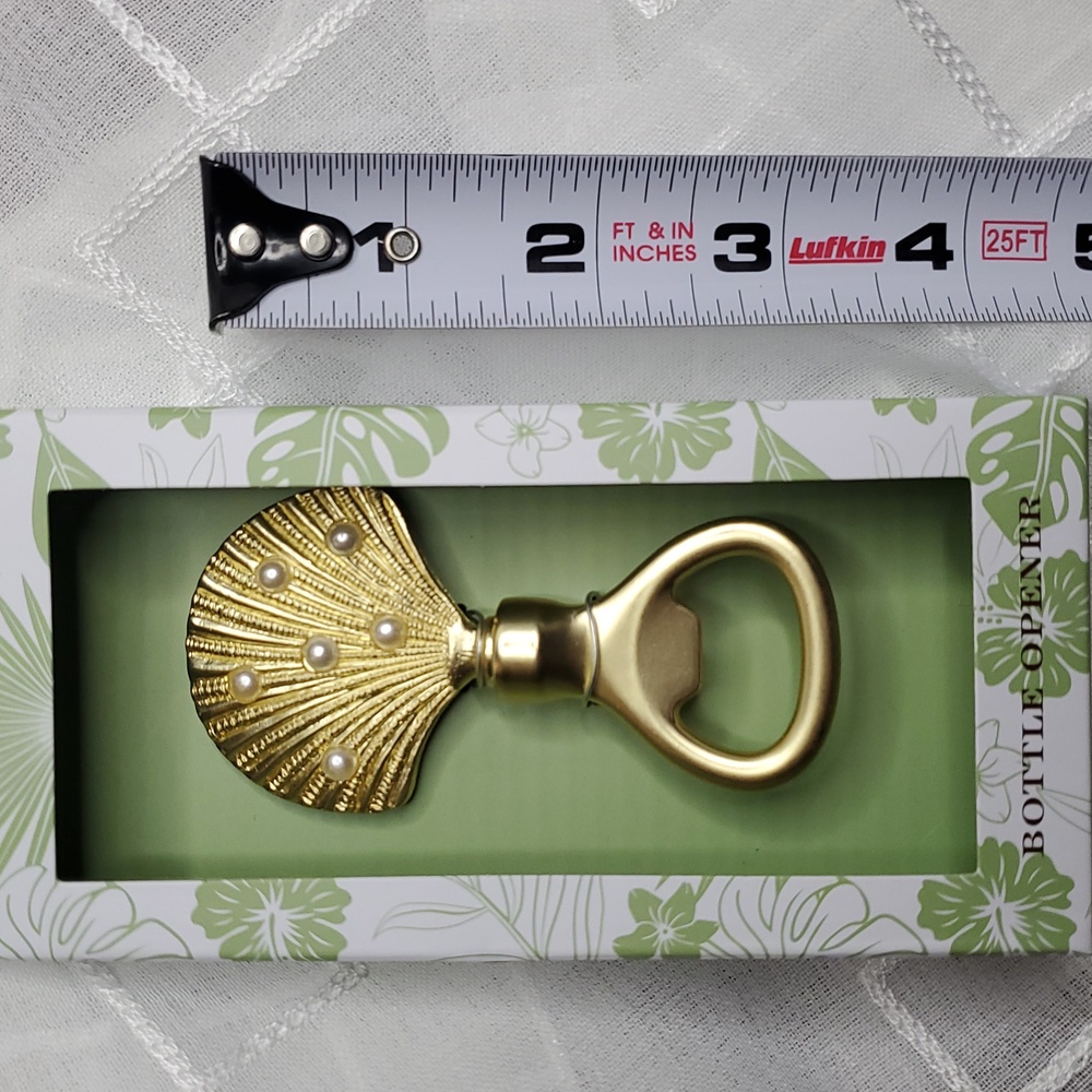 Gold Shell Bottle Opener - Picture 3 of 4